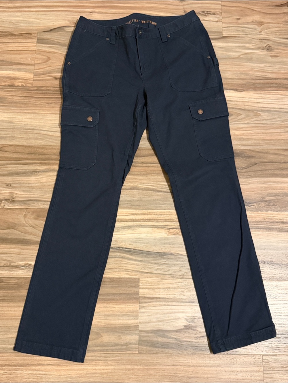 Duluth Trading Flex Firehose Curvesetter Womens Cargo Pants Navy Size 8x31